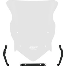 GP Kompozit TVS Raider 125 2021-2025 Uyumlu Ön Cam Şeffaf - 42 cm