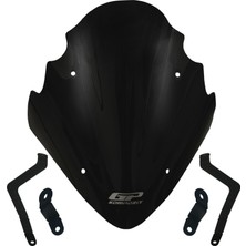 GP Kompozit Bajaj Pulsar NS 400 Z 2025-2026 Uyumlu Ön Cam Siyah - 37 cm