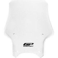 GP Kompozit CF Moto 250 NK 2018-2022 Uyumlu Ön Cam Şeffaf - 49 cm