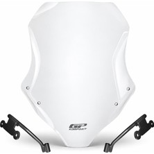 GP Kompozit Honda CB500 Hornet 2024-2025 Uyumlu Ön Tur Camı Şeffaf - 47 cm