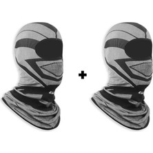 Gp Kompozit Motorcu Balaklava Maske Seti (1 Adet Kışlık + 1 Adet Kışlık)