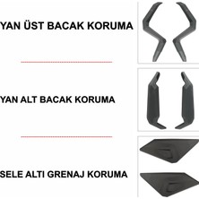 GP Kompozit Honda X-ADV 2025-2026 Uyumlu Üst/Alt Bacak ve Grenaj Koruma Seti Siyah