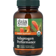 Gaia Herbs Adaptogen Performance, Mushrooms & Herbs, 60 Vegan Capsules