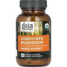 Gaia Herbs Cordyceps Mushroom, 40 Vegan Capsules