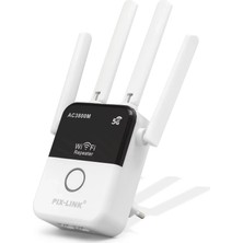 Uslucan Alışveriş Wifi Repeater / Router / Ap AC3800 Dual Band 5 Ghz - Siyah Beyaz LV-AC35Q