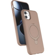 Metemix Newface  Iphone 11 Regal Magsafe Standlı Kapak - Çöl Titanyum