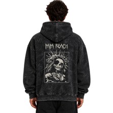 Sevbano Papa Roach Rock Metal Müzik Grubu Baskılı Unisex Oversize Yıkamalı Hoodie Sweatshirt
