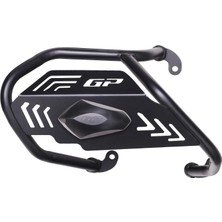 GP Kompozit Honda ADV 350 2025-2026 Uyumlu Kapaklı Egzoz Koruma Demiri Siyah