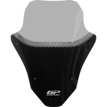 GP Kompozit Honda PCX 125 / 150 2025-2026 Uyumlu Baskılı Ön Cam Füme - 55 cm