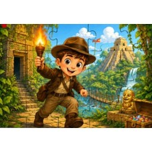 Çarşı Point Indiana Jones Huzi - 24 Parça Ahşap Puzzle