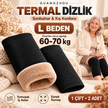 Guangzhou Kalın Termal Dizlik – Yumuşak Iç Astarlı, Dört Yöne Esneyen Unisex Tasarım | 1 Çift