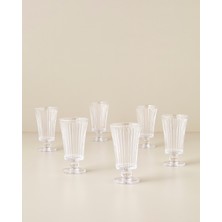English Home Ardelia Cam 6'lı Kahve Yanı Bardağı 105 ml Şeffaf