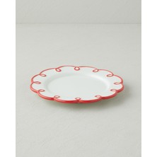 English Home Lovely Loop Dolomite Pasta Tabağı 20,5 cm Kırmızı