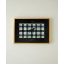 English Home Epona Cam Dekoratif Tepsi 29X41 cm Siyah - Beyaz