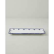 English Home Lovely Loop Dolomite Sunumluk 35,5X14 cm Lacivert
