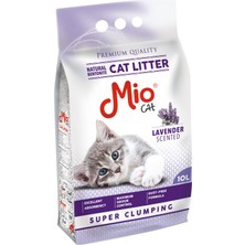 Mio - 10 Lt. Lavanta Kokulu Bentonit Kedi Kumu - Kalın Taneli x 2 Adet
