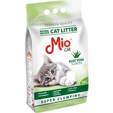 Mio - 10 Lt. Aloe Vera Kokulu Bentonit Kedi Kumu - Kalın Taneli x 2 Adet
