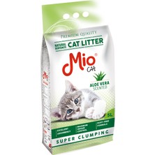 Mio - 5 Lt. Aloe Vera Kokulu Bentonit Kedi Kumu - Ince Taneli x 4 Adet