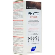 Phyto Bitkisel Saç Boyası 6.34 Koyu Kumral Dore Bakır Amonyaksız Krem Formu ile Doğal Etki