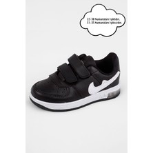 NeSe Shoes Işıklı Bebek ve Çocuk Ortopedik Destekli Sneaker Siyah-Beyaz