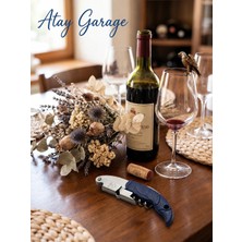 Atay Garage Ergonomik Kartal Desenli Garson Tipi Tirbuşon - Şarap ve Gazoz Açacağı, Folyo Kesicili Tirbişon