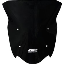 GP Kompozit TVS Apache RTR 200 2022-2024 Uyumlu Ön Cam Siyah - 42 cm