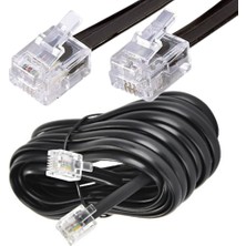 IRENIS 6 m ADSL VDSL Modem Kablosu RJ11 Hat Bağlantı Kablosu Dayanıklı Tasarım