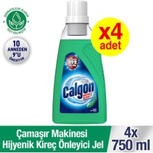 Calgon Ekstra Hijyen Antibakteriyel Jel 750 ml x 4 Adet Yıkama Sayısı ile Derinlemesine Temizlik