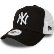 New Era New York Yankees Siyah-Beyaz Trucker 11588491 Unisex Şapka