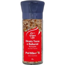 Green Life Deniz Tuzu ve Baharat Pul Biberli 85 G - 6 Adet