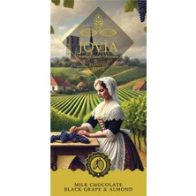 Jovia Belgium Style Sütlü Üzüm & Bademli Çikolata 80 G - 6 Adet