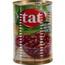 Tat Haşlanmış Meksika Fasulyesi 410 G Konserve 3'li Ekonomik Paket - 3 Adet
