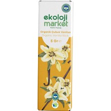 Ekoloji Market Organik Vanilya Çubuğu 5 G - 6 Adet