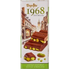 Beyoğlu 1968 Bütün Antep Fıstıklı Sütlü Çikolata 170 G - 4 Adet