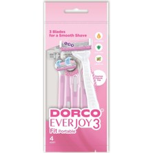Dorco Everjoy3 Fit 3 Bıçaklı Kullan At Tıraş Bıçağı 4'lü - 6 Adet