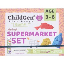 Childgen Oyun Hamurları Sahneli Süpermarket Seti - 4 Adet