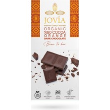 Jovia Organik %80 Cocoa Orange Dark Çikolata 85 G - 2 Adet