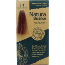 Natura Balance Krem Saç Boyası Küllü Açık Kumral 8.1 60 ml Amonyaklı Formül ile Canlı Renkler
