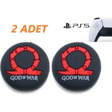 Feza Gamepad Ps5 Dualsense 2 ADET God Of War Kabartma Desenli Analog Başlığı