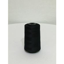 Tuana 120 Numara Siyah Polyester Dikiş İpliği %100 Polyester 5000m Bobin Düz Desen