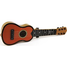Aslan Oyuncak İspanyol Gitar Orta Boy Kahverengi 6 Acord Tel ile Çocuklar için Eğlenceli Müzik Deneyimi