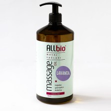Allbio Lavanta Aromalı Masaj Yağı 1 lt %100 Doğal Bitkisel Yağlarla Yumuşak Dokulu