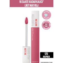Maybelline New York Super Stay Matte Ink Likit Mat Ruj - 125 Inspirer - Pembe