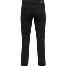 Only & Sons Siyah Erkek Dar Taşlamalı Denim Pantolon 22034377 Onsloom Slım Box Jean Noos