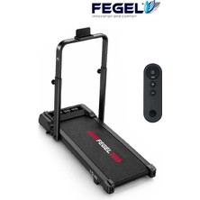 Fegel Fg-80 2 Hp Fırçasız Motorlu 3 Kademe Eğimli Bluetooth Fitshow Destekli Titreşimli Katlanabilir Yürüyüş ve Koşu Bandı | 10 Km/s, 110 kg