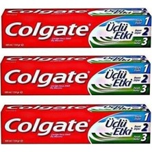 Colgate Üçlü Etki Koruyucu Diş Macunu 3'lü Paket 100 ml Taze Nane Aromalı