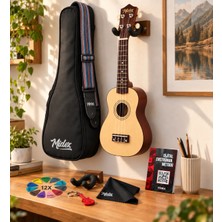 Midex UKX-901NT Naturel Soprano Ukulele (Askı Çanta Pena)