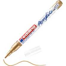 Edding 5300 İnce Uçlu Akrilik Markör 1-2 mm’Lik İnce Yuvarlak Uç Altın Renk 1 Adet