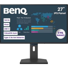 BenQ BL2790TC 27” Full Hd IPS | 144Hz | Usb-C Görüntü ve Veri Aktarımı | Pivot Kurumsal Monitör