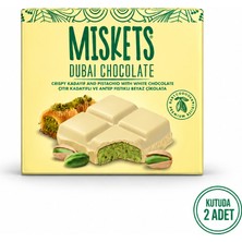 Miskets Beyaz Çikolatalı Dubai Çikolatası 100 gr x 2 Adet